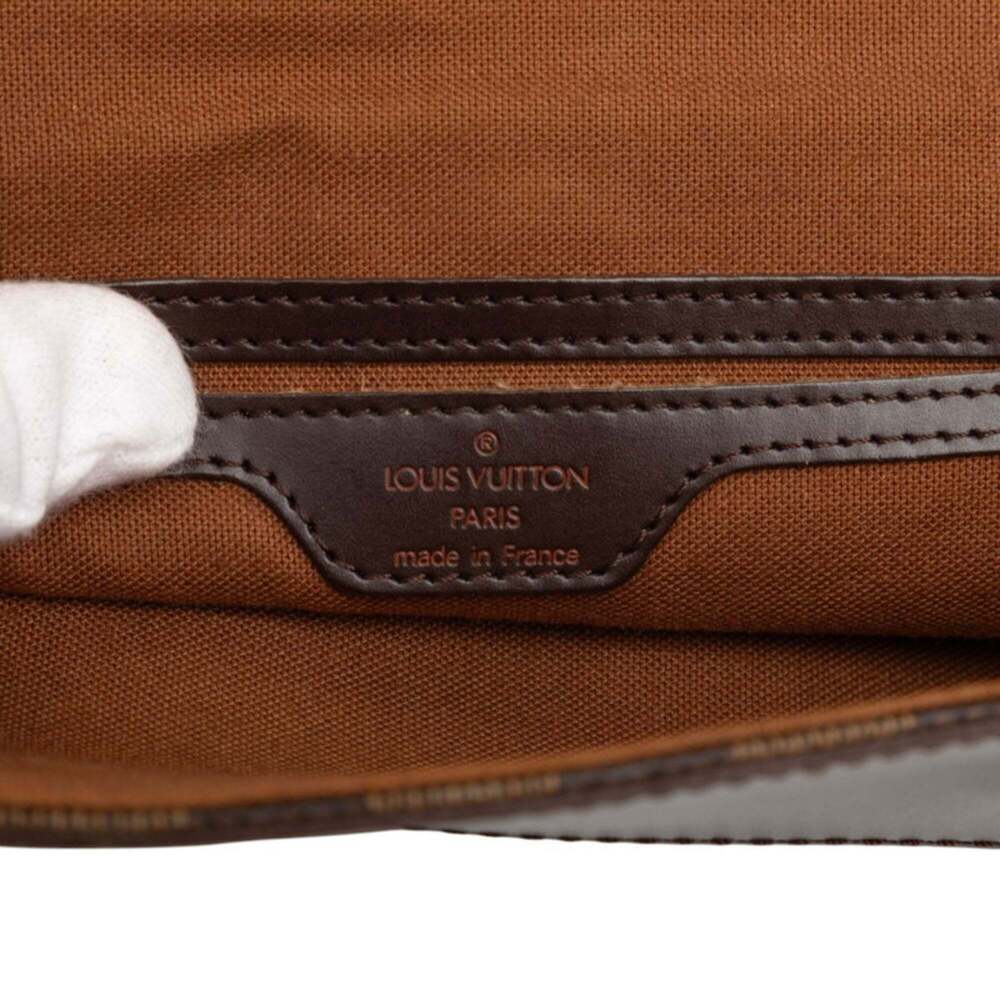 LOUIS VUITTON Authentic Brown Damier Leather Backpack - Picture 5 of 6